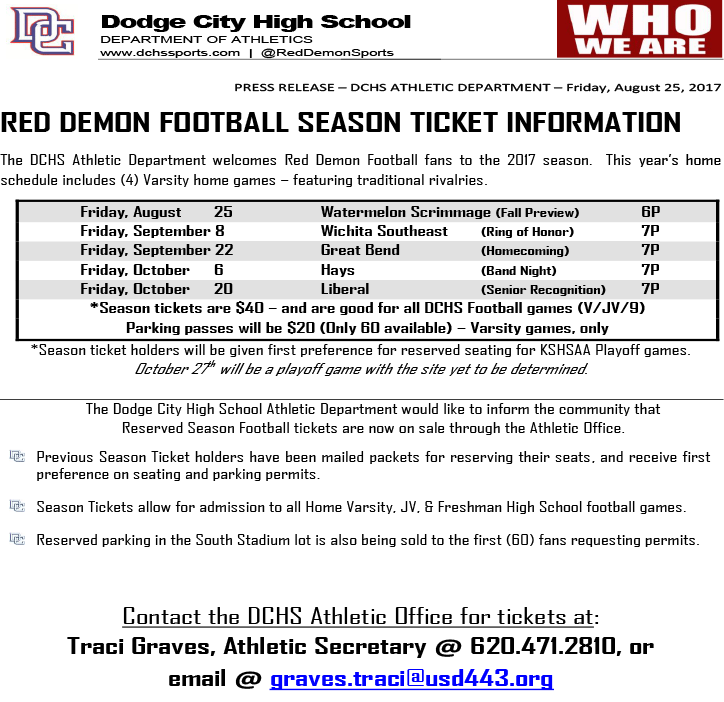 Football Season Ticket Information DCHS Sports football-season-ticket-information-dchs-sports